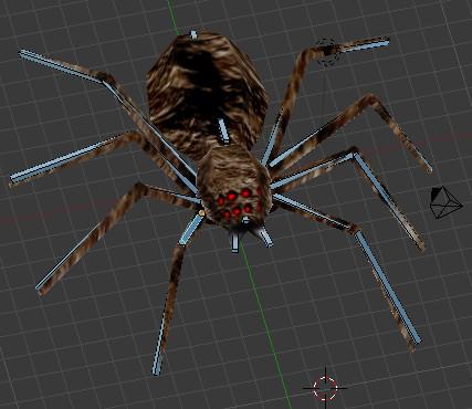 Spider With Walk And Attack Animation preview image